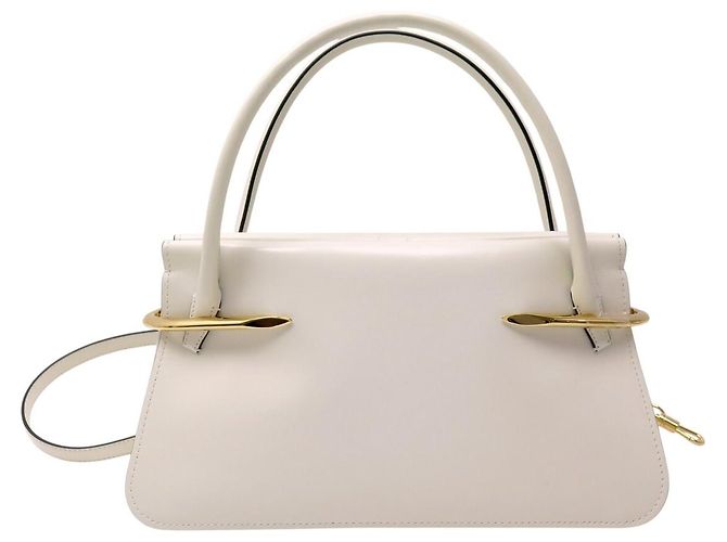 NEUE GIVENCHY PINCH MITTELARES HANDTASCHE BB5158B2CN WEISSES LEDER SCHULTERTASCHE - Ansicht 2
