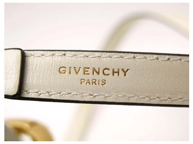 NEUE GIVENCHY PINCH MITTELARES HANDTASCHE BB5158B2CN WEISSES LEDER SCHULTERTASCHE - Ansicht 9