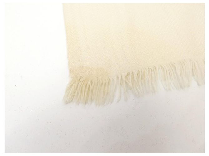 Hermès HERMES NEW EX LIBRIS KASHMIR & SEIDE GELBER SCHAL CASHMERE SHAWL - Ansicht 5