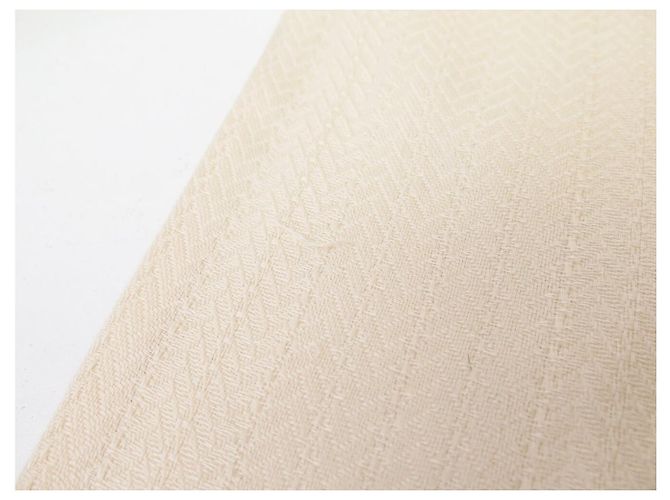 Hermès HERMES NEW EX LIBRIS KASHMIR & SEIDE GELBER SCHAL CASHMERE SHAWL - Ansicht 6