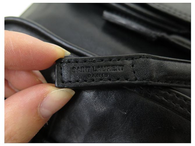 Autre Marque ZAINO SAINT LAURENT ROCK GR03 314671 PELLE NERA - vista 10