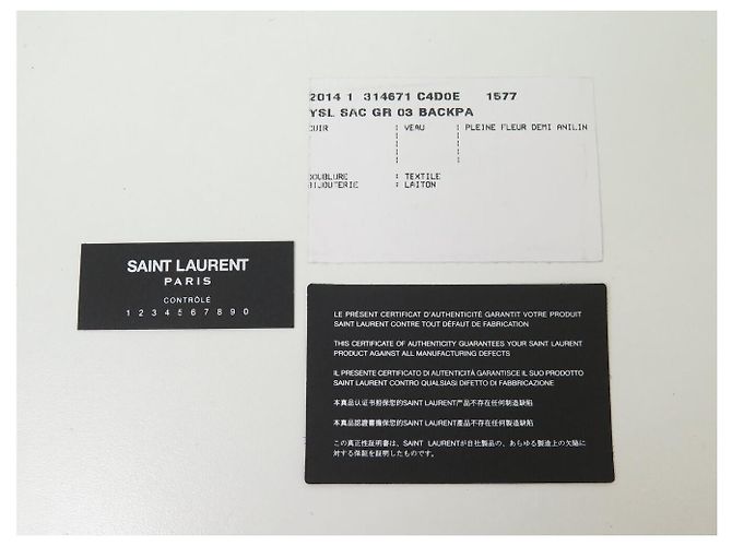 Autre Marque ZAINO SAINT LAURENT ROCK GR03 314671 PELLE NERA - vista 19