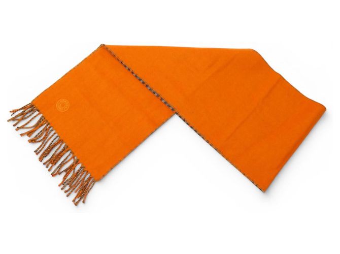 Hermès NUOVA SCIARPA HERMES REVERSIBILE TARTAN CLOU DE SELLE IN CASHMERE - vista 3