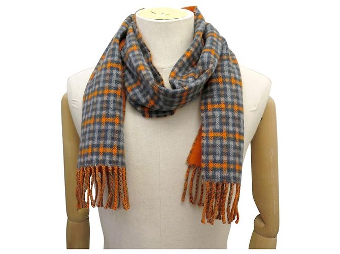 Hermès NUOVA SCIARPA HERMES REVERSIBILE TARTAN CLOU DE SELLE IN CASHMERE - vista 7