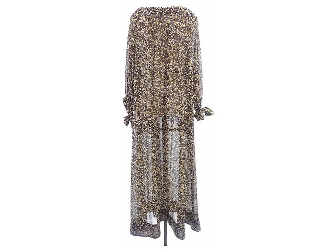 Autre Marque Vestido IENA Marrón Negro Beige - vista 2