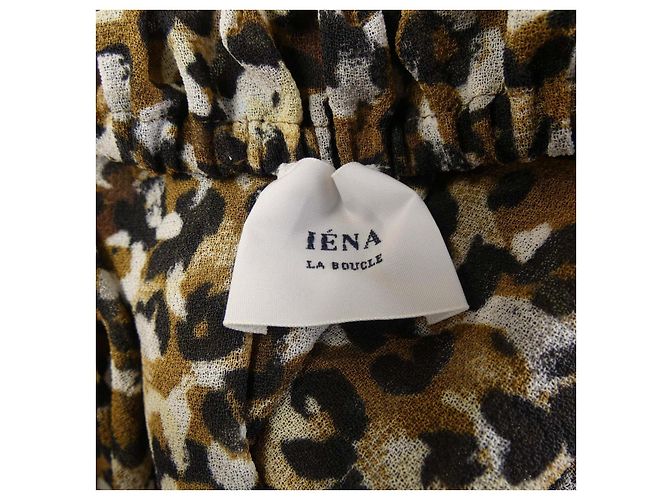 Autre Marque Vestido IENA Marrón Negro Beige - vista 4