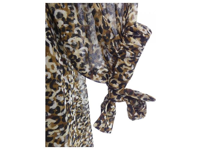 Autre Marque Vestido IENA Marrón Negro Beige - vista 6