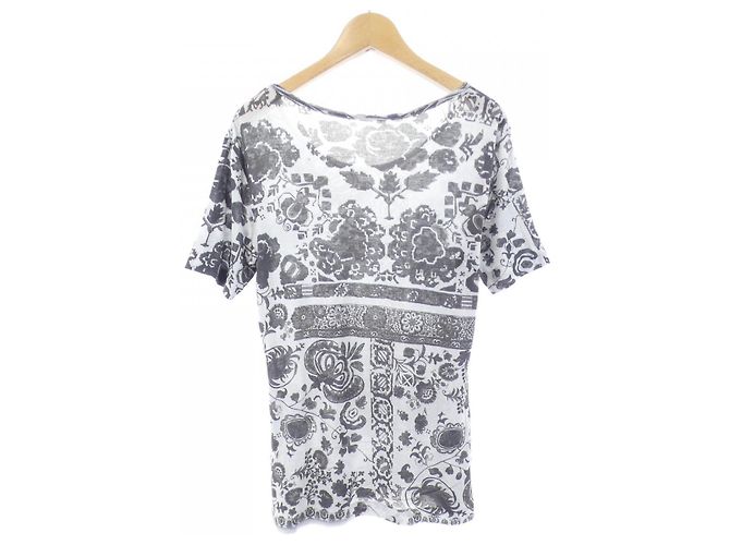 Autre Marque Yohji Yamamoto Top Grau Schwarz - Ansicht 2