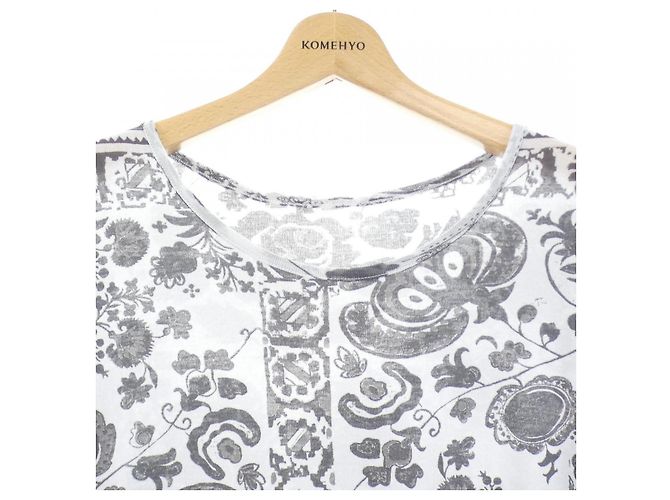 Autre Marque Yohji Yamamoto Top Grau Schwarz - Ansicht 5