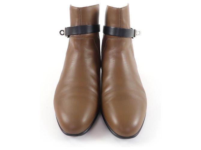 Hermès Neo Kelly Buckle Leder Stiefeletten 37.5 - Ansicht 4