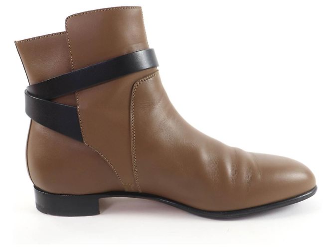 Hermès Neo Kelly Buckle Leder Stiefeletten 37.5 - Ansicht 6