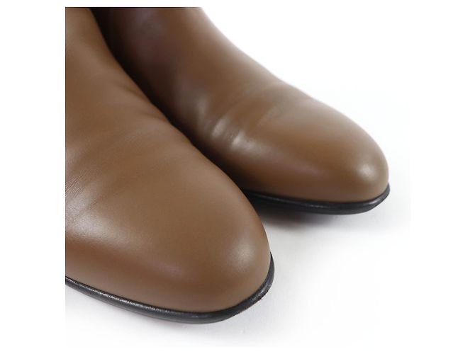 Hermès Neo Kelly Buckle Leder Stiefeletten 37.5 - Ansicht 8