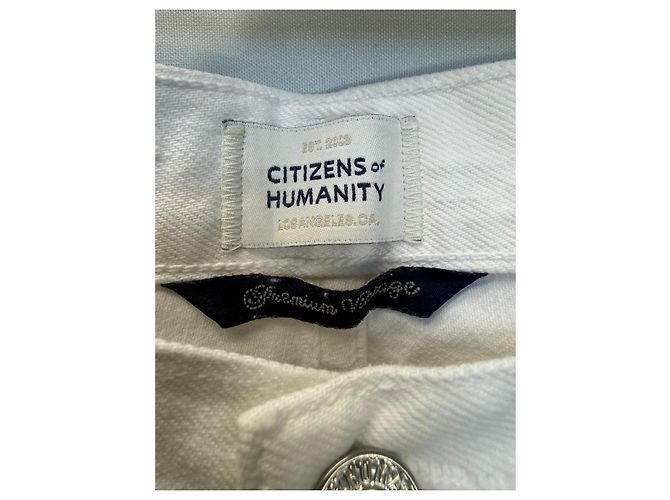 Citizens of Humanity Vaqueros Wide Leg Blancos - vista 2
