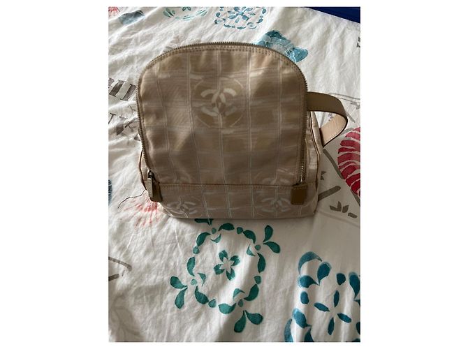 Chanel Vanity Case monogrammiertes Canvas beige - Ansicht 3