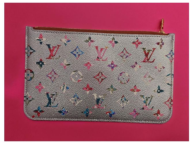Louis Vuitton Pochette Monogram Multicolor Clutch Silber - Ansicht 4