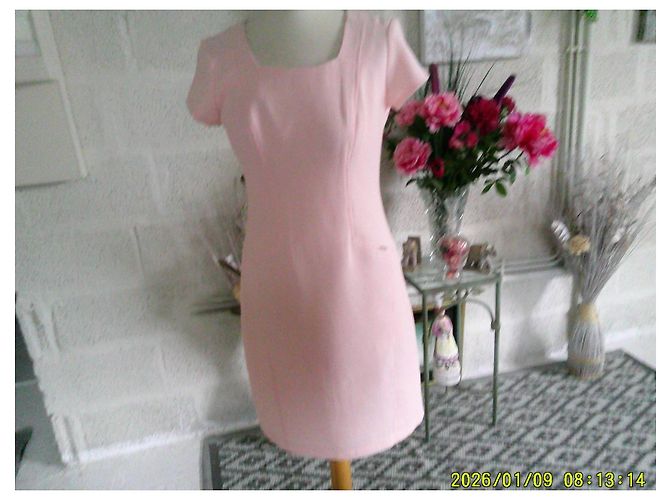 Autre Marque Vestido Rosa Texturizado De Facto - vista 2