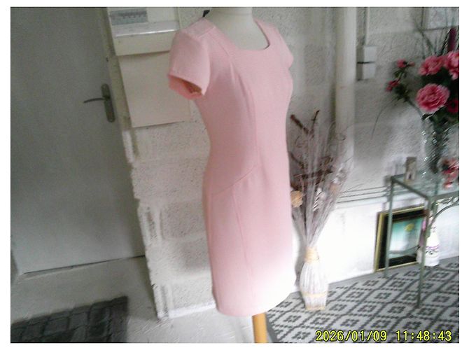 Autre Marque Vestido Rosa Texturizado De Facto - vista 3