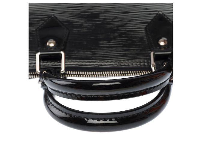 LOUIS VUITTON Alma Tasche aus schwarzem Lackleder - 104018 - Ansicht 10