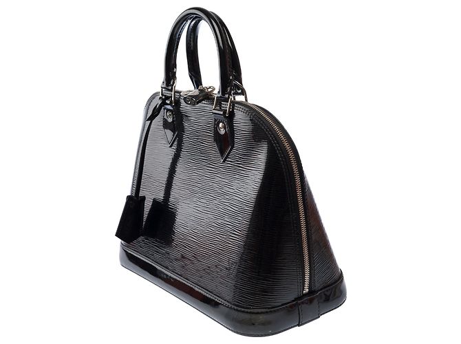 LOUIS VUITTON Alma Tasche aus schwarzem Lackleder - 104018 - Ansicht 5