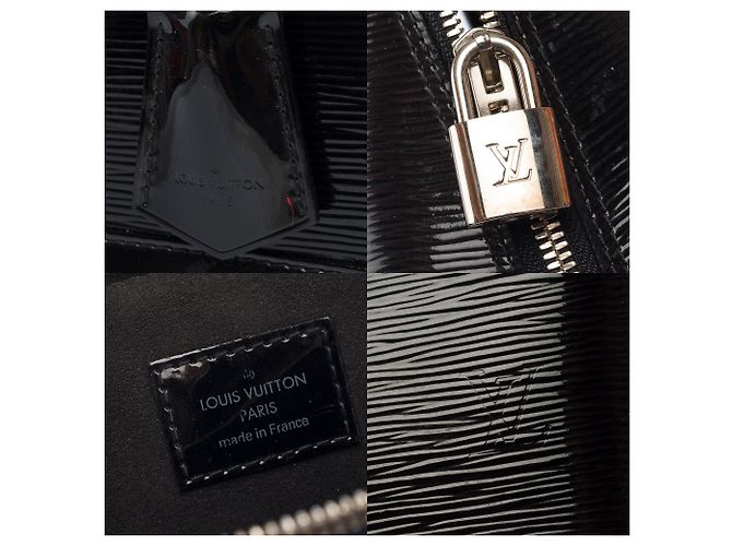 LOUIS VUITTON Alma Tasche aus schwarzem Lackleder - 104018 - Ansicht 7