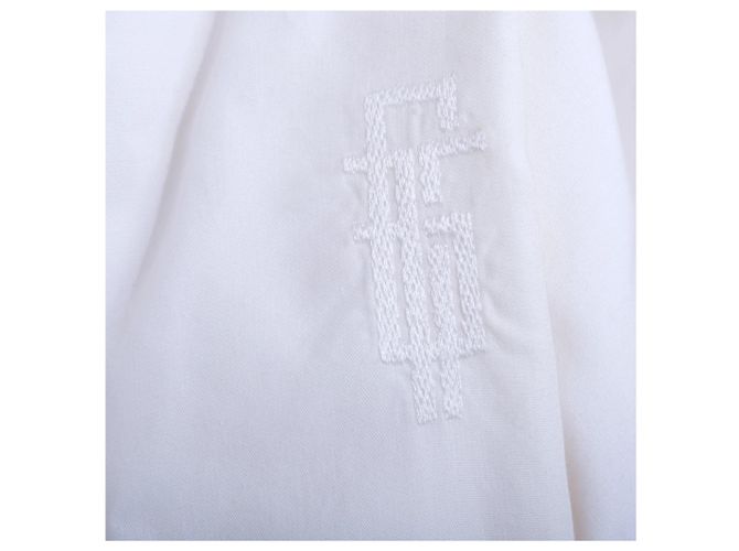 Chaqueta GFF Gianfranco Ferré de algodón blanco con cierre invisible - vista 5