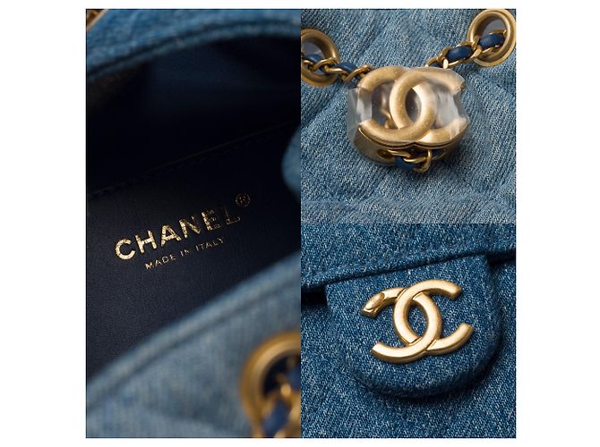 Bolsa CHANEL em Denim Azul - 104009 - vista 7