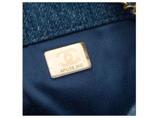 Bolsa CHANEL em Denim Azul - 104009 - vista 8