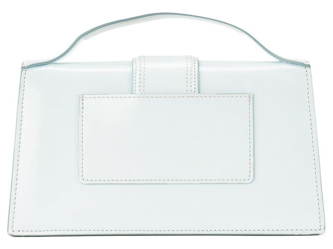 JACQUEMUS - Borsa a tracolla Le Grand Bambino Jacquemus in pelle liscia blu - vista 3