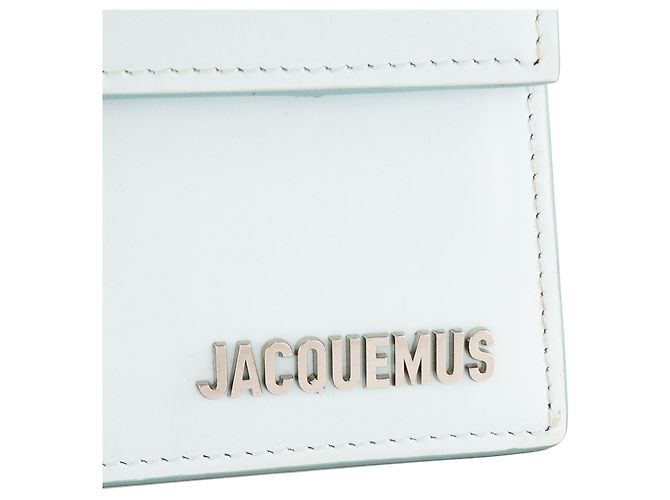 JACQUEMUS - Borsa a tracolla Le Grand Bambino Jacquemus in pelle liscia blu - vista 5