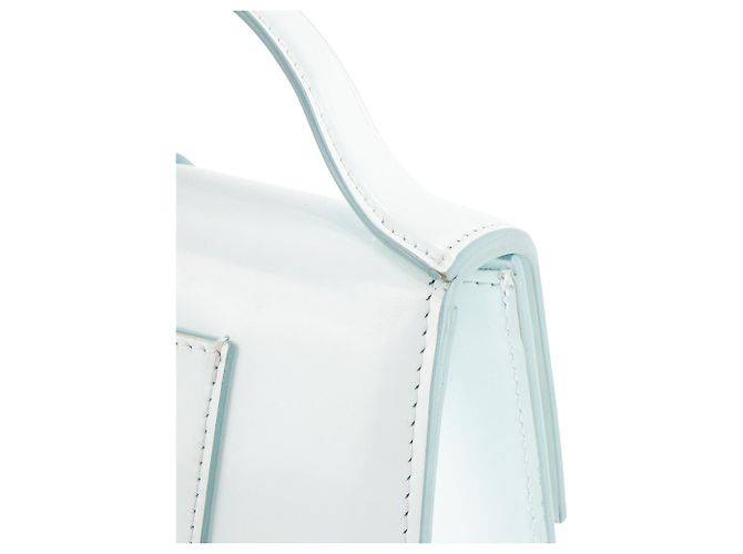JACQUEMUS - Borsa a tracolla Le Grand Bambino Jacquemus in pelle liscia blu - vista 6