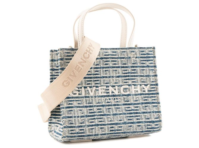 GIVENCHY - Bolsa de ombro G Tote Givenchy em lona denim azul marinho - vista 2