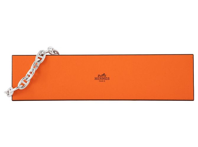 HERMÈS - Pulsera Chain d’Ancre modelo muy grande Hermès en plata - vista 4