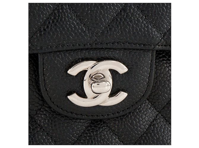 CHANEL - Borsa a tracolla Classique/Timeless 11.13 small Chanel in pelle caviar nera - vista 5