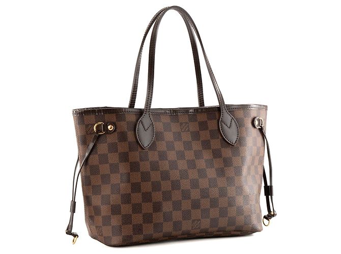 LOUIS VUITTON - Borsa tote Neverfull PM Louis Vuitton in toile enduite damier ébène - vista 2