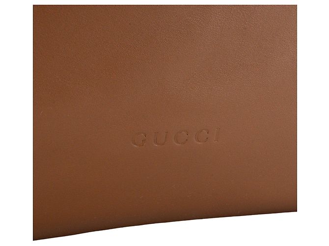 GUCCI - Borsa a tracolla Beatrix GM Gucci in pelle liscia marrone - vista 5
