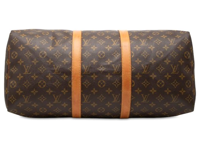Brown Louis Vuitton Monogram Keepall 50 Travel Bag - view 3