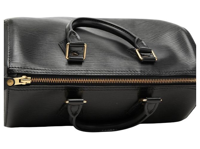 Borsa Boston Louis Vuitton Epi Speedy 25 Nera - vista 8