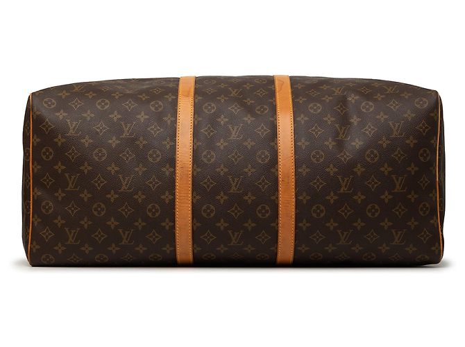 Bolso de viaje Louis Vuitton Monogram Keepall 60 Marrón - vista 3