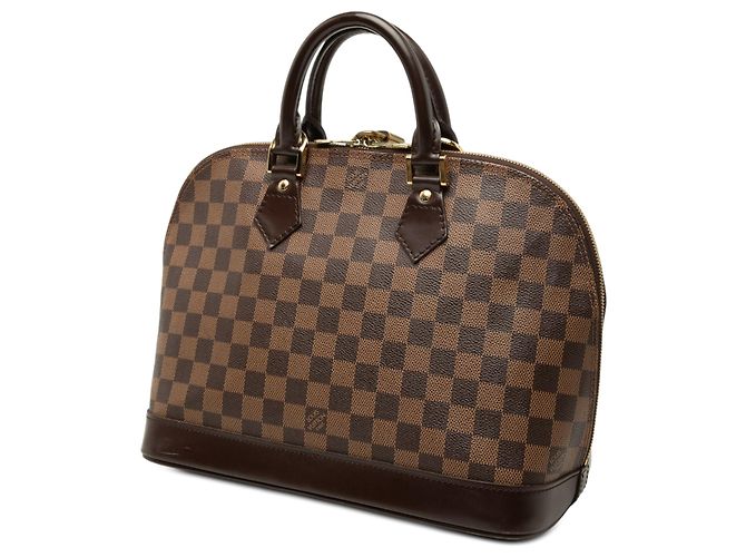 Bolsa de mão Louis Vuitton Damier Ebene Alma PM Castanha - vista 2