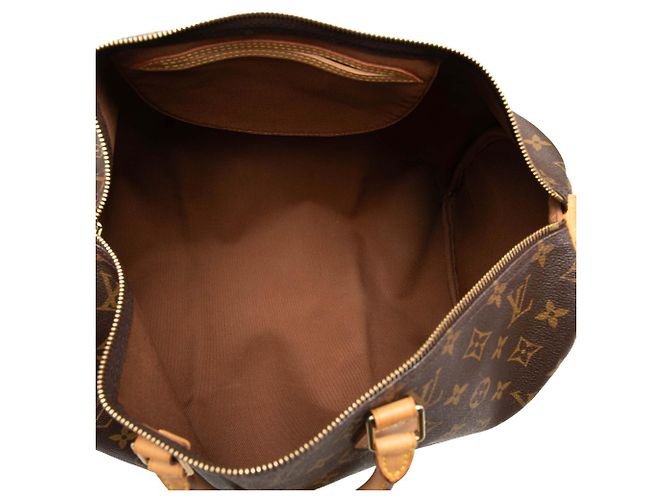 Sac Boston Louis Vuitton Monogram Speedy 40 Marron - vue 4