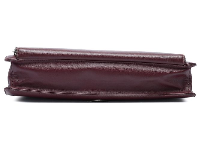 Mala de negócios Prada Saffiano vermelha - vista 3