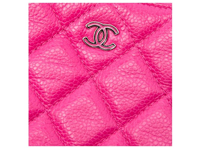 Chanel Large Quilted Caviar O Case Clutch Rosa - Ansicht 5