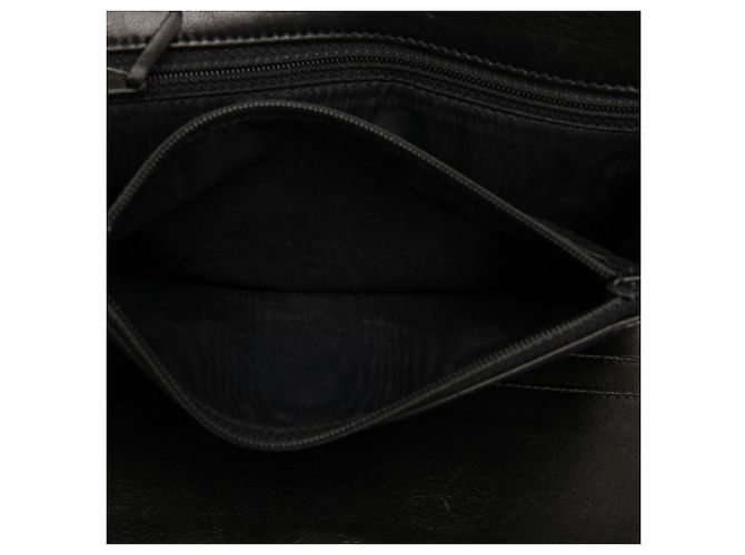 Chanel CC Long Wallet mit Klappe aus schwarzem Kalbsleder - Ansicht 6