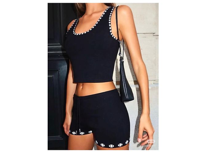 Shorts Chrome Hearts de lã e cashmere - vista 8