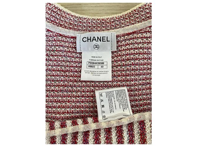 Chaqueta Chanel de tweed con rayas estilo cárdigan - vista 3