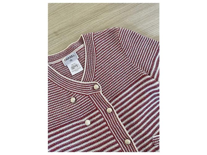Chaqueta Chanel de tweed con rayas estilo cárdigan - vista 4