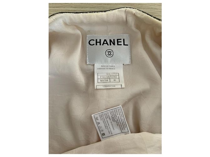 Chanel 02A Tweed Jacke Weiß - Ansicht 3