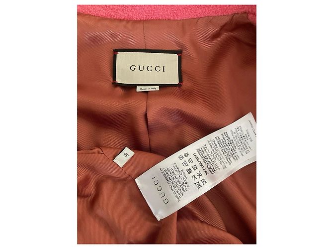 Casaco Gucci de lã rosa - vista 4