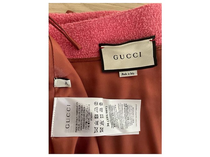 Casaco Gucci de lã rosa - vista 8