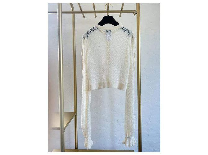 Chanel 23K Malha de Cashmere Branca - vista 2